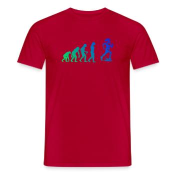 Motif de course clair pour chaque jour - T-shirt homme - rouge - Devant - AI Model Male 178 dark (178cm)