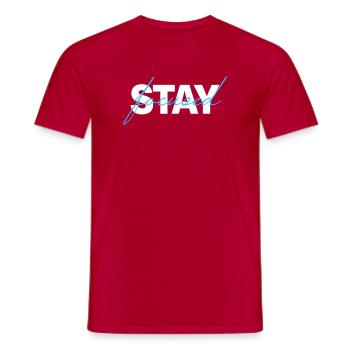 T-shirt minimaliste ciblé - T-shirt homme - rouge - Devant - AI Model Male 178 dark (178cm)