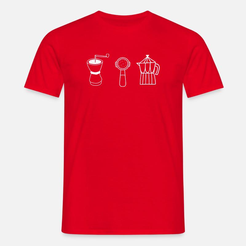 Coffee evolution - Men's T-Shirt - red
