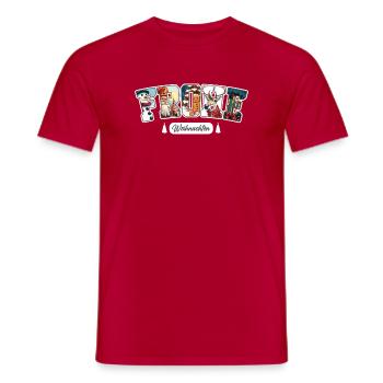 Joyeux Noël - T-shirt homme - rouge - Devant - AI Model Male 178 dark (178cm)