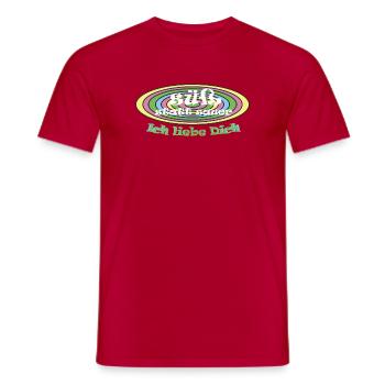 la réconciliation douce plutôt que aigre de la Saint-Valentin - T-shirt homme - rouge - Devant - AI Model Male 178 dark (178cm)