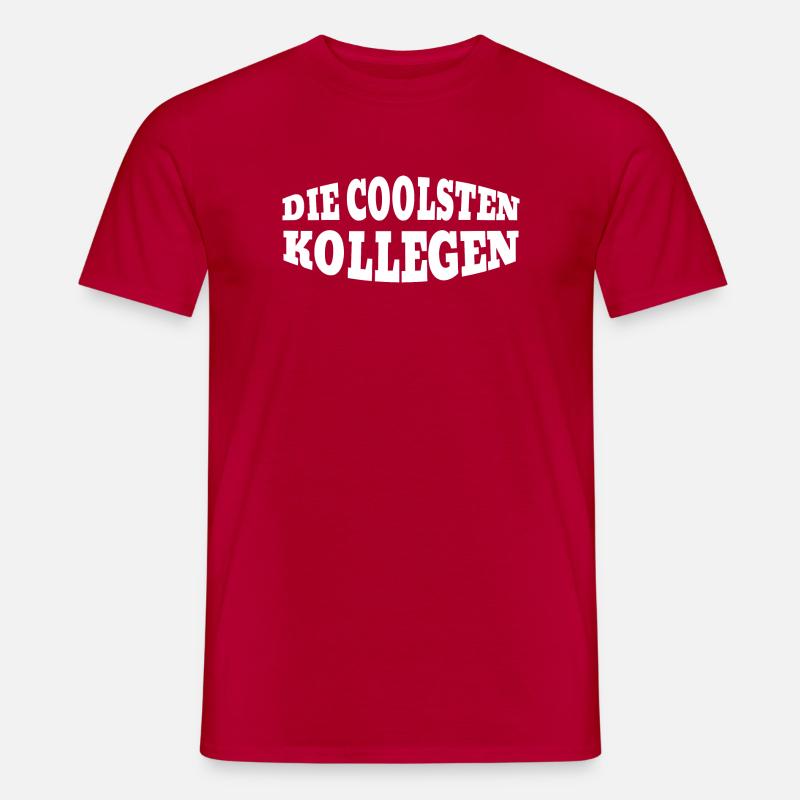Die Coolsten Kollegen - Männer T-Shirt - Rot