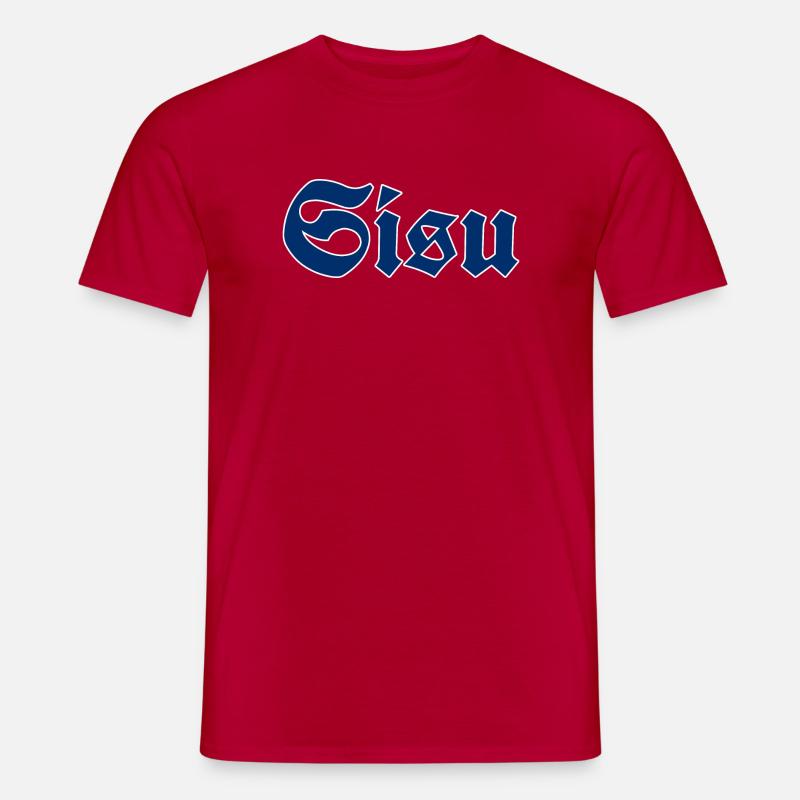 Sisua - Miesten T-paita - punainen