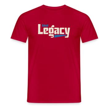 Adopt Legacy: Rescue Pride Tee - Männer T-Shirt - Rot - Vorne - AI Model Male 178 dark (178cm)