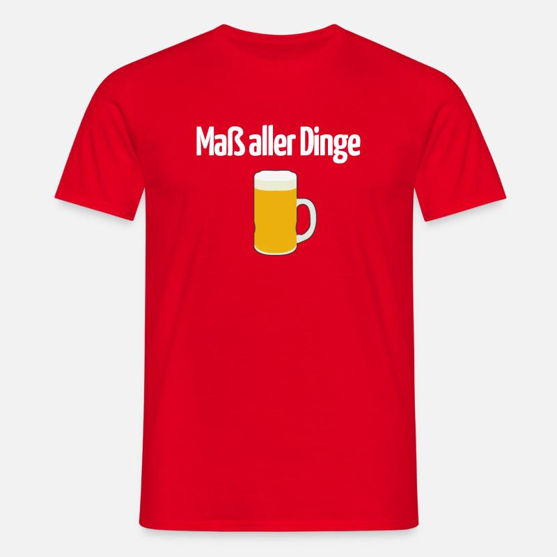 Maß aller Dinge - Männer T-Shirt - Rot