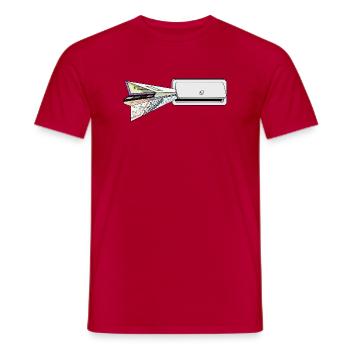 PLAN - T-shirt homme - rouge - Devant - AI Model Male 178 dark (178cm)