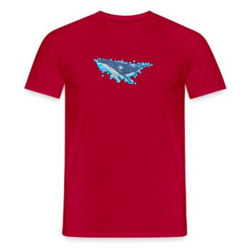 Buckelwal für Meeresliebhaber - Männer T-Shirt - Rot - Vorne - AI Model Male 178 dark (178cm)