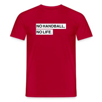 Pas de handball, pas de vie - T-shirt homme - rouge - Devant - AI Model Male 178 dark (178cm)