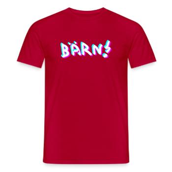 BÄRN Bern - Men's T-Shirt - red - Front - AI Model Male 178 dark (178cm)