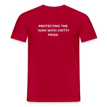 Fierté Gritty du Soudeur - T-shirt homme - rouge - Devant - AI Model Male 178 dark (178cm)