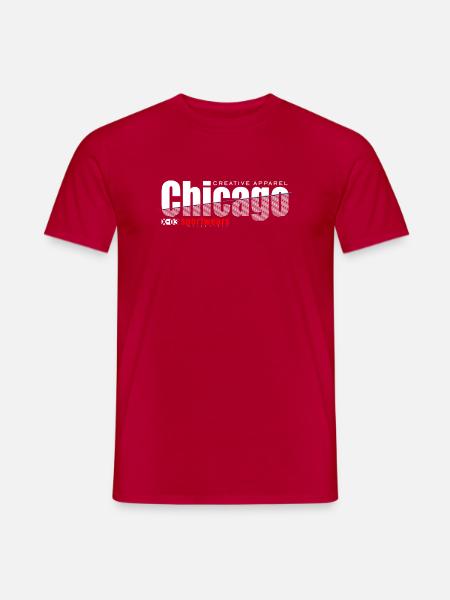 Dynamisches Sportdesign mit moderner Schärfe - Männer T-Shirt - Rot