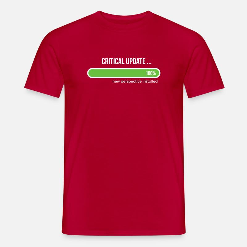 Critical Update New Perspective Installed - T-shirt homme - rouge