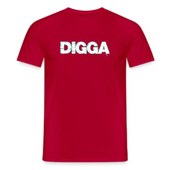 Danish - Men's T-Shirt - red - Front - AI Model Male 178 dark (178cm)