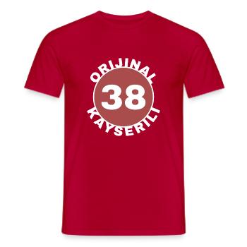 Kayseri - Männer T-Shirt - Rot - Vorne - AI Model Male 178 dark (178cm)