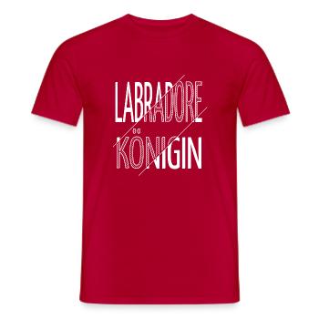 cool schäferhund geburtstagsgeschenkidee pudel - Männer T-Shirt - Rot - Vorne - AI Model Male 178 dark (178cm)