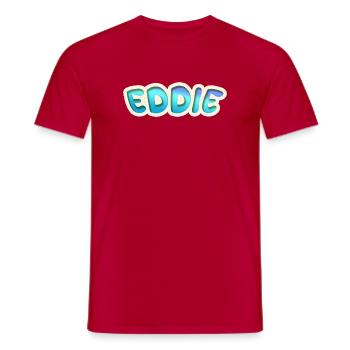 Occupation Eddie - Men's T-Shirt - red - Front - AI Model Male 178 dark (178cm)