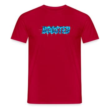 Boosted Turbo Friends Tuning Scene Camouflage - Men's T-Shirt - red - Front - AI Model Male 178 dark (178cm)