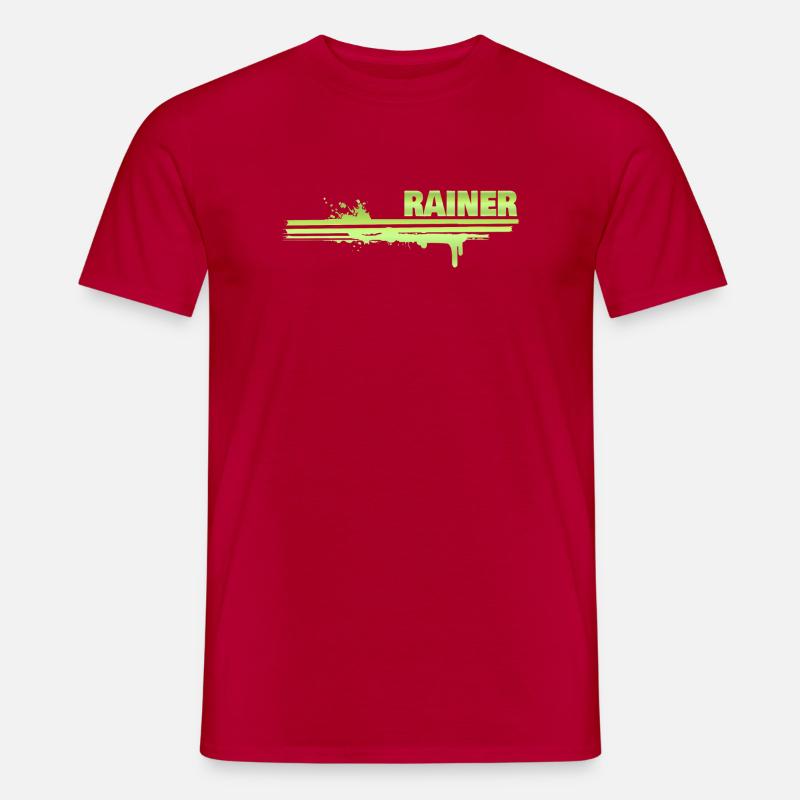 Rainer - Männer T-Shirt - Rot