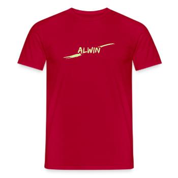 Gift Alwin - Men's T-Shirt - red - Front - AI Model Male 178 dark (178cm)