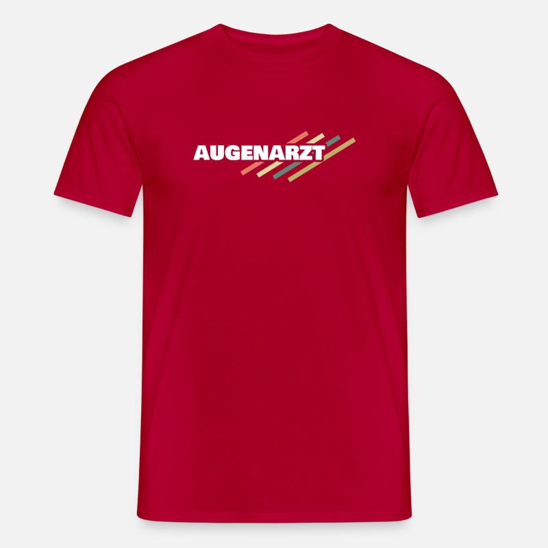 Augenarzt - Männer T-Shirt - Rot