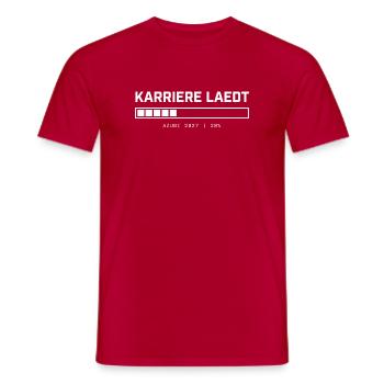 Karriere Lädt Azubi 2027 – Ladebalken Vektor - Männer T-Shirt - Rot - Vorne - AI Model Male 178 dark (178cm)