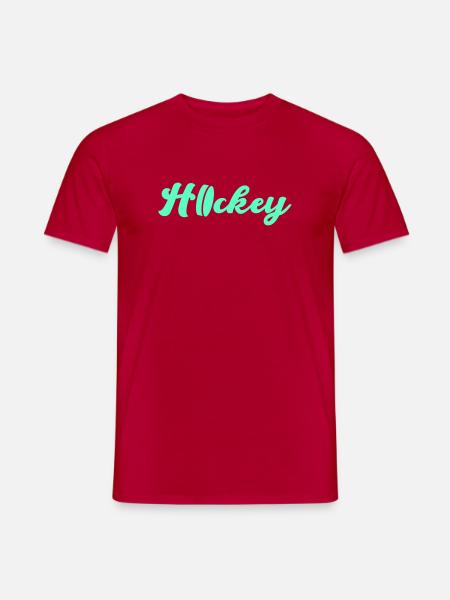 Hockey - Männer T-Shirt - Rot