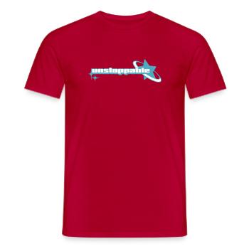 Cosmic Fancy Glow _ Unstoppable - Men's T-Shirt - red - Front - AI Model Male 178 dark (178cm)