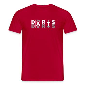 Dart,Darts - Männer T-Shirt - Rot - Vorne - AI Model Male 178 dark (178cm)