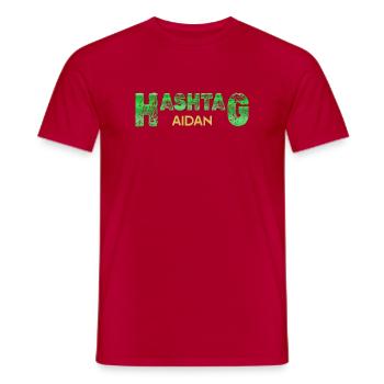 Geschenk für Aidan - Männer T-Shirt - Rot - Vorne - AI Model Male 178 dark (178cm)