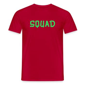 squad- - Männer T-Shirt - Rot - Vorne - AI Model Male 178 dark (178cm)