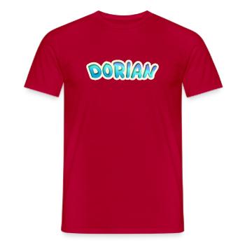 Occupation Dorian - Men's T-Shirt - red - Front - AI Model Male 178 dark (178cm)