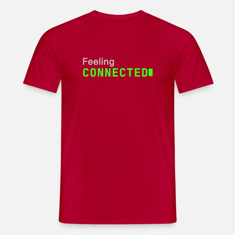 Feeling connected | Developer mood - Men's T-Shirt - red