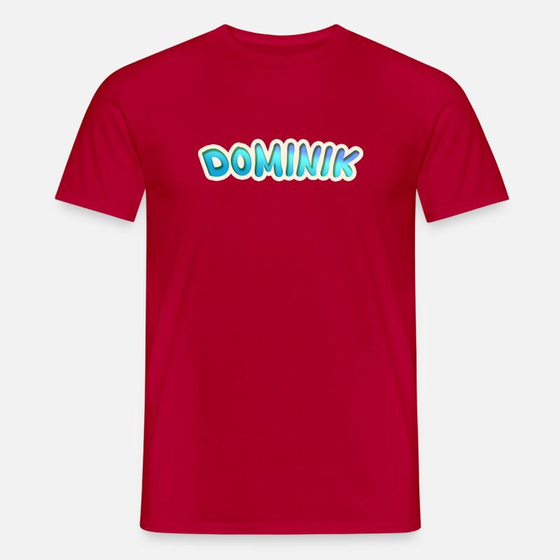 Beruf Dominik - Männer T-Shirt - Rot