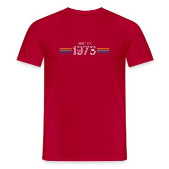 Best Of 1976 T-Shirt Cadeau Humour - T-shirt homme - rouge - Devant - AI Model Male 178 dark (178cm)