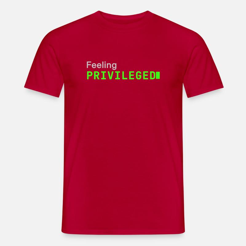 Feeling Privileged | Developer mood - Männer T-Shirt - Rot