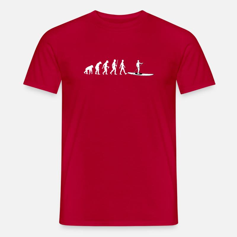 Évolution vers le paddleboard debout - T-shirt homme - rouge