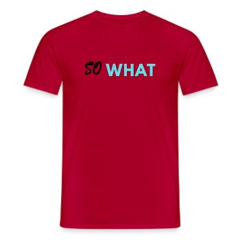 Alors, quelle impression - T-shirt homme - rouge - Devant - AI Model Male 178 dark (178cm)