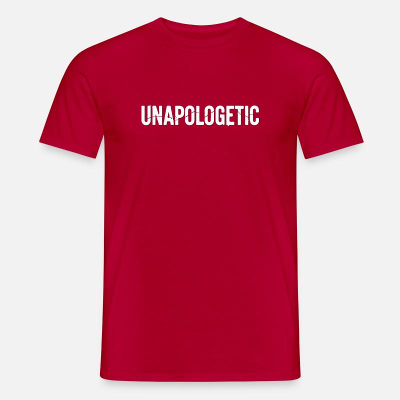 Unapologetic Authentics White - Männer T-Shirt - Rot