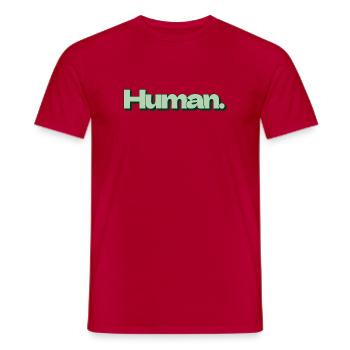 Lien avec la nature humaine - T-shirt homme - rouge - Devant - AI Model Male 178 dark (178cm)