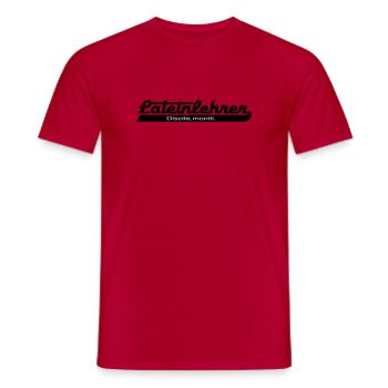 2541614 15062298 lateinlehrer - Männer T-Shirt - Rot - Vorne - AI Model Male 178 dark (178cm)