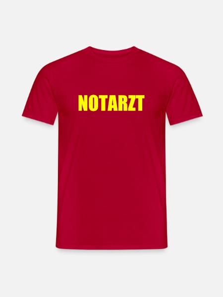 Notarzt - Männer T-Shirt - Rot