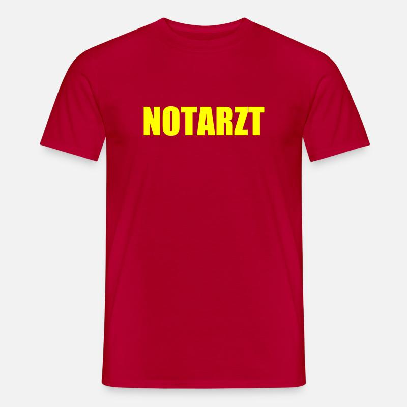 Notarzt - Männer T-Shirt - Rot