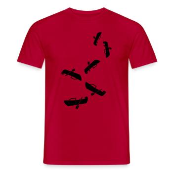 boot Symbol Silhouette - Männer T-Shirt - Rot - Vorne - AI Model Male 178 dark (178cm)