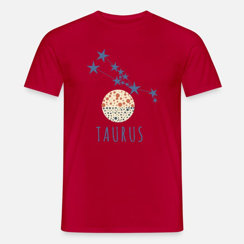 Das Sternbild Stier - Männer T-Shirt - Rot