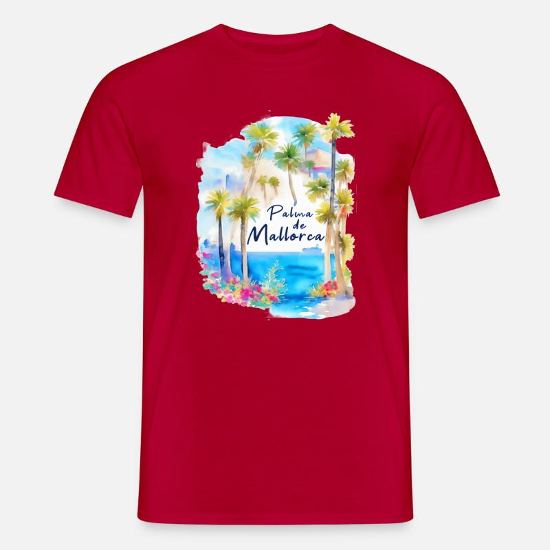 Palma de Mallorca - Männer T-Shirt - Rot