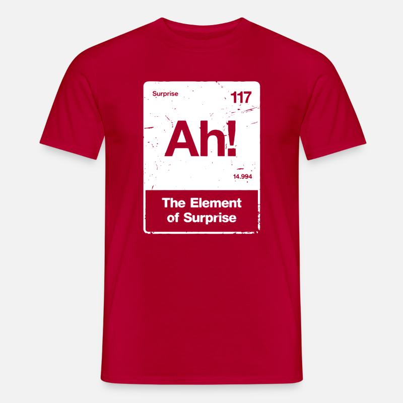 Ah! Element Überraschung - Männer T-Shirt - Rot