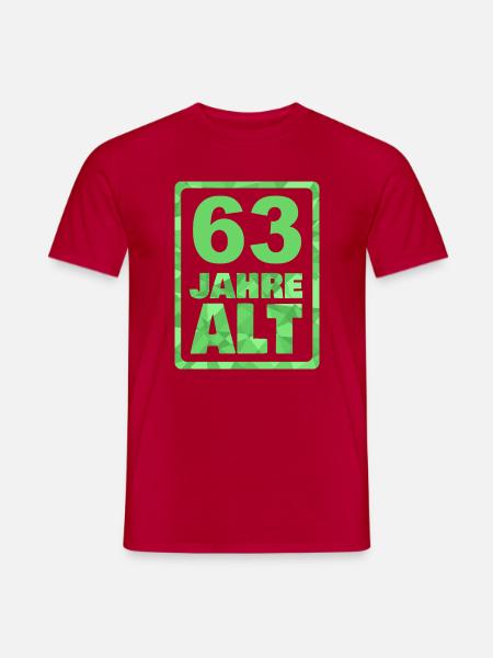 63 - Männer T-Shirt - Rot