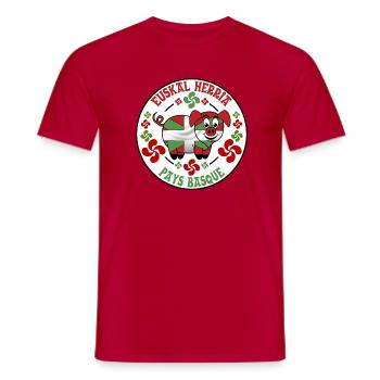 Bayonne ham pig - Men's T-Shirt - red - Front - AI Model Male 178 dark (178cm)