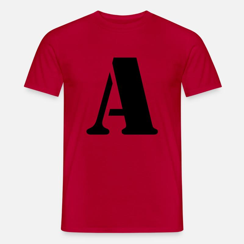 buchstabe a - Männer T-Shirt - Rot
