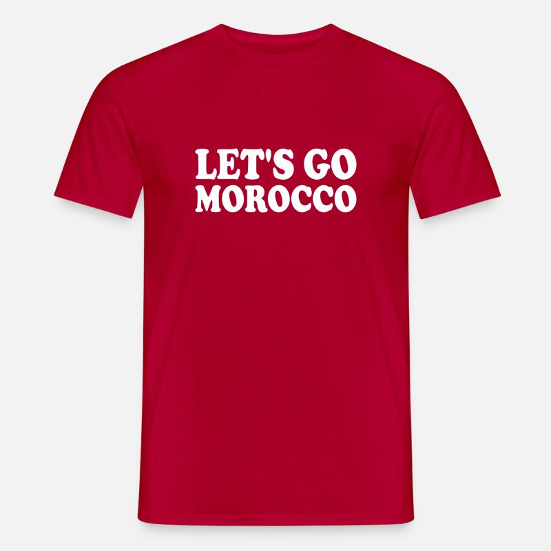 Marokko - Männer T-Shirt - Rot
